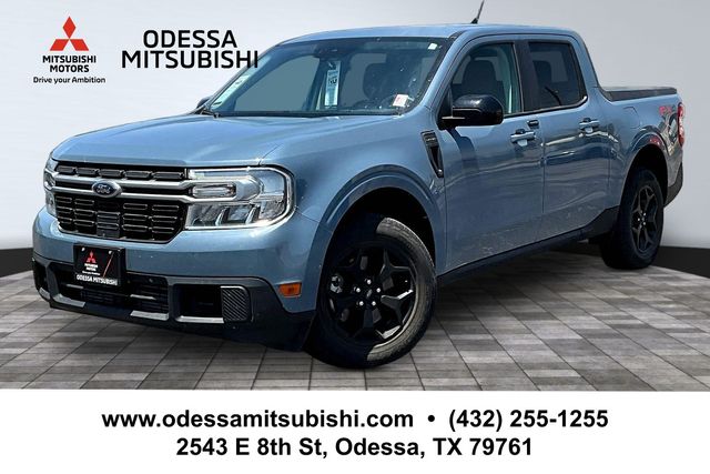Blue (Azure Gray Metallic) 2024 Ford Maverick Pickup Truck All-Wheel Drive 8-Speed Automatic