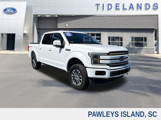 Oxford White 2019 Ford F-150 Lariat SuperCrew 4WD Pickup Truck Four-Wheel Drive Automatic