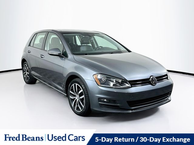 Platinum Gray Metallic 2017 Volkswagen Golf Hatchback Front-Wheel Drive 6-Speed Automatic