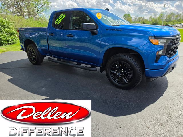 Glacier Blue Metallic 2024 Chevrolet Silverado 1500 Pickup Truck Four-Wheel Drive 8-Speed Automatic