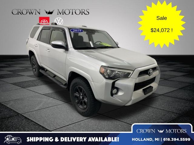 Classic Silver Metallic 2019 Toyota 4Runner SR5 4WD SUV / Crossover Four-Wheel Drive 5-Speed Automatic Overdrive