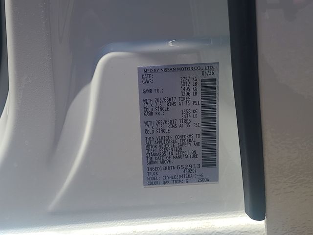 New 2026 Nissan Frontier Truck