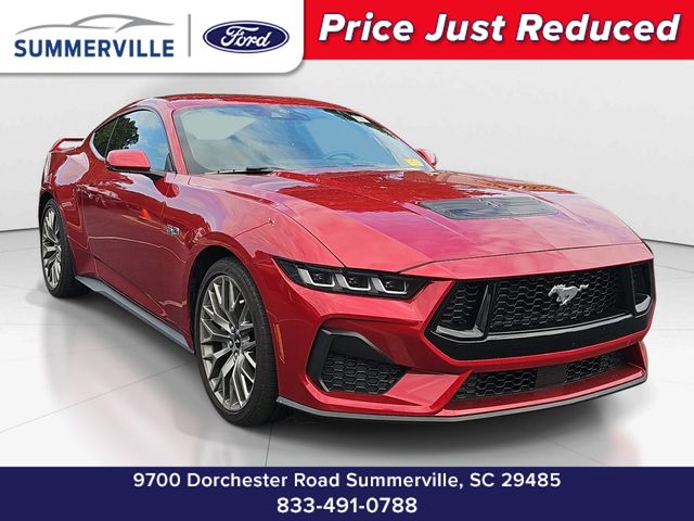 Red 2024 Ford Mustang Coupe Rear-Wheel Drive Automatic