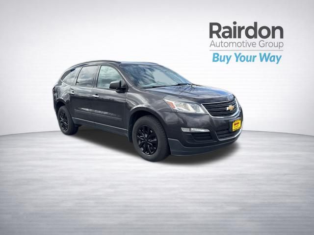 Gray (Tungsten Metallic) 2017 Chevrolet Traverse LS AWD SUV / Crossover All-Wheel Drive 6-Speed Automatic