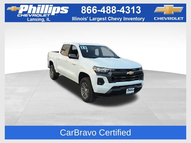 Summit White 2023 Chevrolet Colorado Pickup Truck Four-Wheel Drive 8-Speed Automatic
