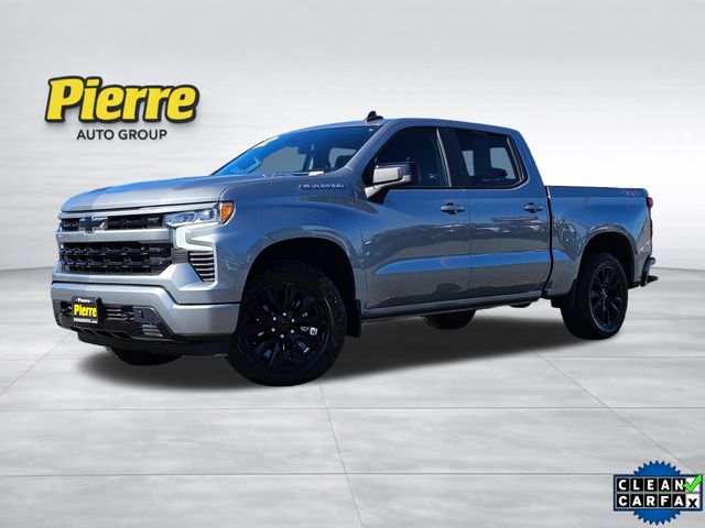 Sterling Gray Metallic 2024 Chevrolet Silverado 1500 Pickup Truck Four-Wheel Drive Automatic
