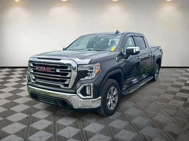 Brownstone Metallic 2021 GMC Sierra 1500 SLT Crew Cab 4WD Pickup Truck Four-Wheel Drive Automatic