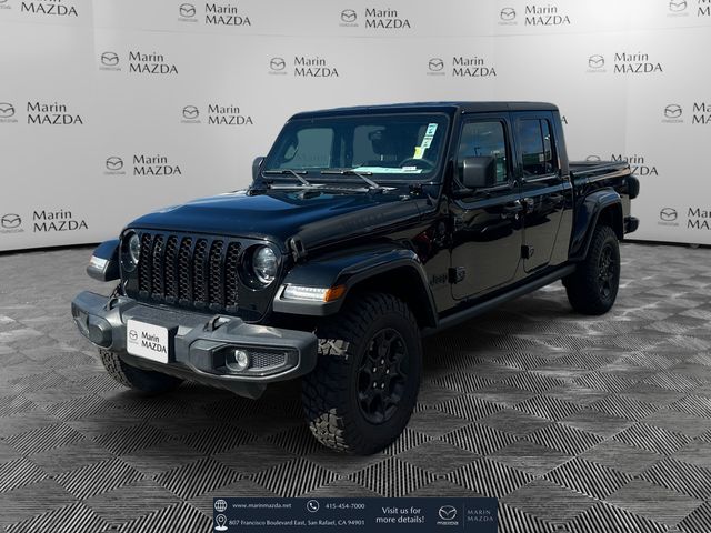 Black Clearcoat 2023 Jeep Gladiator Pickup Truck Four-Wheel Drive 8-Speed Automatic