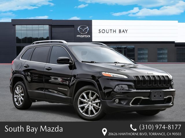 Diamond Black Crystal Pearlcoat 2017 Jeep Cherokee SUV / Crossover Front-Wheel Drive 9-Speed Automatic