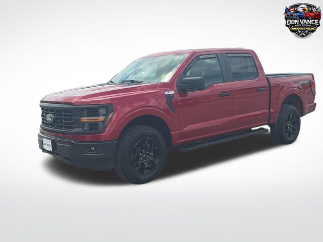 Red Metallic 2025 Ford F-150 STX SuperCrew 4WD Pickup Truck Four-Wheel Drive Automatic