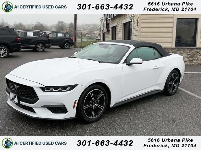 Oxford White 2024 Ford Mustang Convertible Rear-Wheel Drive Automatic