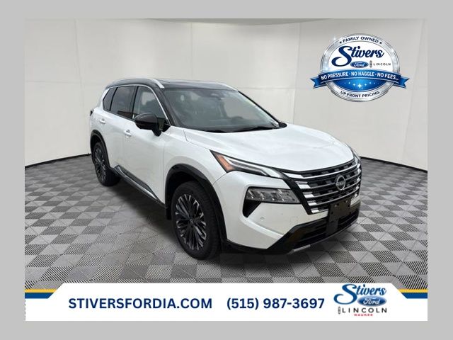 Everest White Pearl/Super Black 2024 Nissan Rogue SUV / Crossover All-Wheel Drive Continuously Variable Transmission