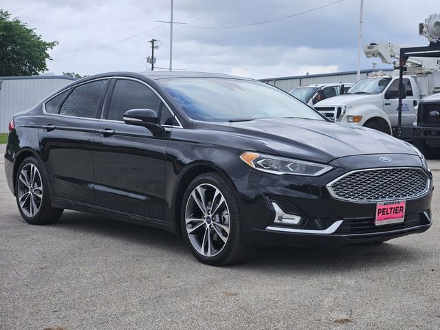 Black Metallic 2020 Ford Fusion Titanium FWD Sedan Front-Wheel Drive 6-Speed Automatic