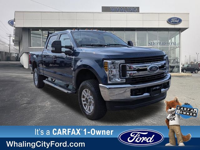 Blue 2019 Ford F-250 Super Duty XL Crew Cab 4WD Pickup Truck Four-Wheel Drive 6-Speed Automatic