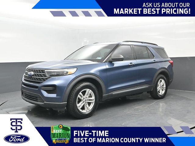 Blue Metallic 2020 Ford Explorer SUV / Crossover All-Wheel Drive Automatic