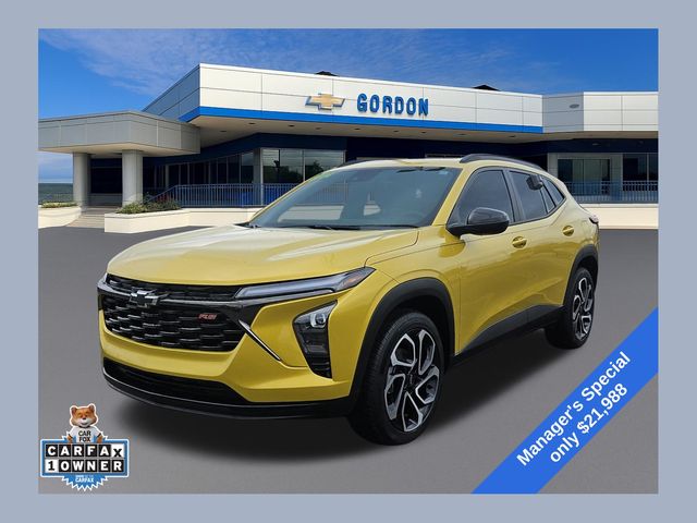 Nitro Yellow Metallic 2024 Chevrolet Trax RS with 2RS FWD SUV / Crossover Front-Wheel Drive 6-Speed Automatic