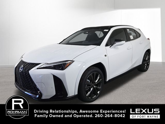 Ultra White/Obsidian 2026 Lexus UX Hybrid 300h F Sport Design AWD SUV / Crossover All-Wheel Drive Continuously Variable Transmission