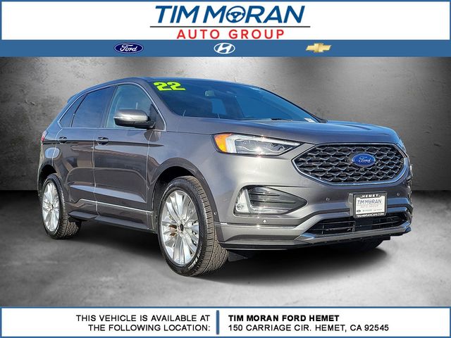 Carbonized Gray Metallic 2022 Ford Edge SUV / Crossover All-Wheel Drive 8-Speed Automatic