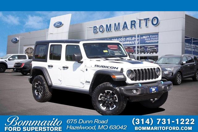 Bright White Clearcoat 2024 Jeep Wrangler 4xe SUV / Crossover Four-Wheel Drive 8-Speed Automatic