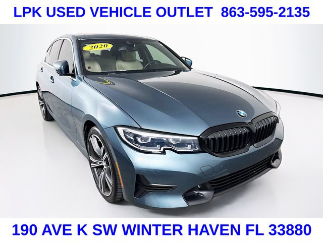 Blue 2020 BMW 3 Series Sedan Rear-Wheel Drive 8-Speed Automatic