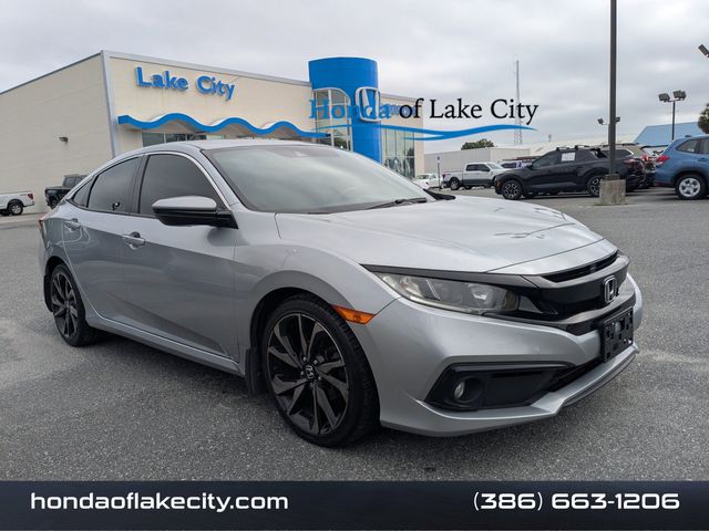 Lunar Silver Metallic 2020 Honda Civic Sport Sedan FWD Sedan Front-Wheel Drive Continuously Variable Transmission