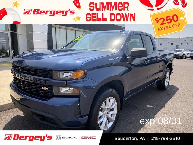 Northsky Blue Metallic 2022 Chevrolet Silverado 1500 Pickup Truck Four-Wheel Drive 8-Speed Automatic