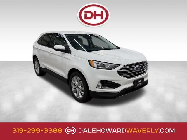 White Metallic 2021 Ford Edge Titanium AWD SUV / Crossover All-Wheel Drive 8-Speed Automatic