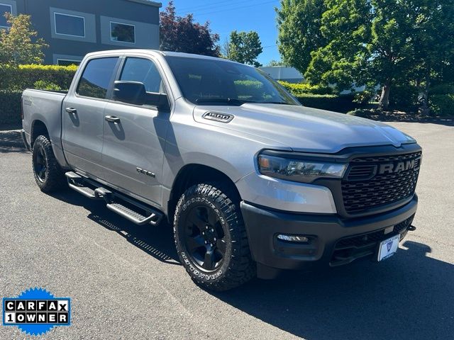 Billet Silver Metallic Clearcoat 2025 RAM 1500 Warlock 4dr Crew Cab 4WD Pickup Truck Four-Wheel Drive 8-Speed Automatic