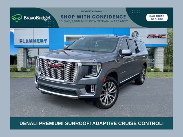 Gray (Satin Steel Metallic) 2021 GMC Yukon XL SUV / Crossover Four-Wheel Drive