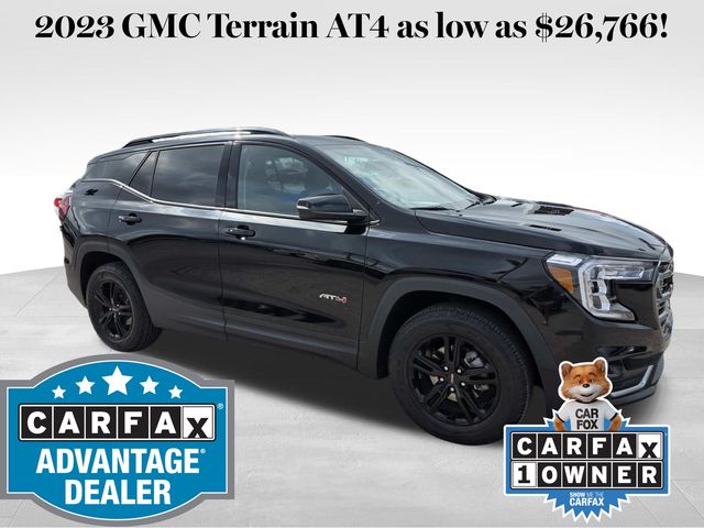 Black (Ebony Twilight Metallic) 2023 GMC Terrain AT4 AWD SUV / Crossover All-Wheel Drive 9-Speed Automatic