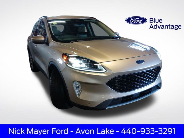 Desert Gold Metallic 2020 Ford Escape Hybrid Titanium AWD SUV / Crossover All-Wheel Drive Continuously Variable Transmission
