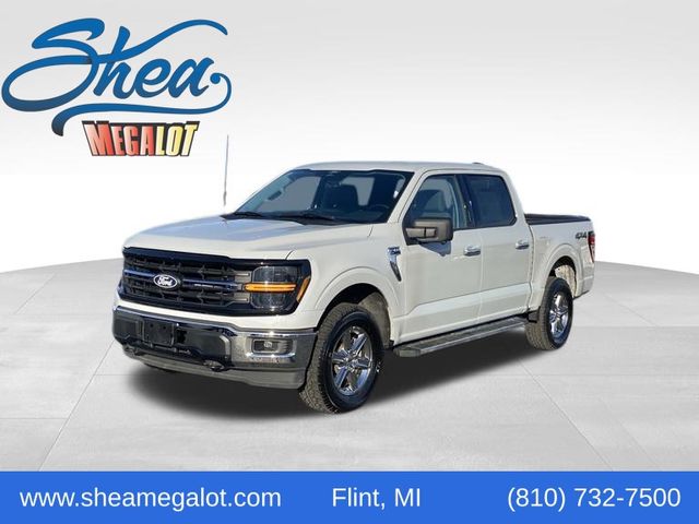 Avalanche Gray 2024 Ford F-150 Pickup Truck Four-Wheel Drive 10-Speed Automatic