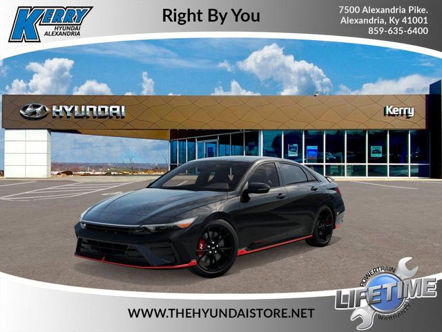 Black 2026 Hyundai Elantra N FWD Sedan Front-Wheel Drive 8-Speed Automatic