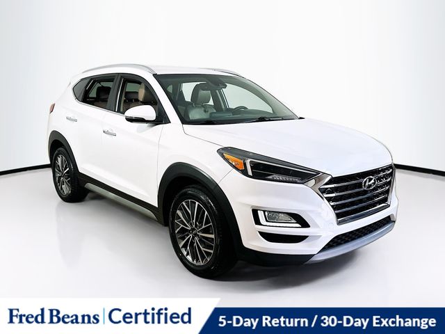 White Cream 2021 Hyundai Tucson Limited FWD SUV / Crossover Front-Wheel Drive 6-Speed Automatic