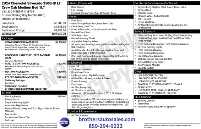 2024 Chevrolet Silverado 3500HD LT Crew Cab 4WD
