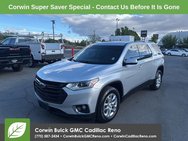 Silver Ice Metallic 2018 Chevrolet Traverse SUV / Crossover Four-Wheel Drive 9-Speed Automatic