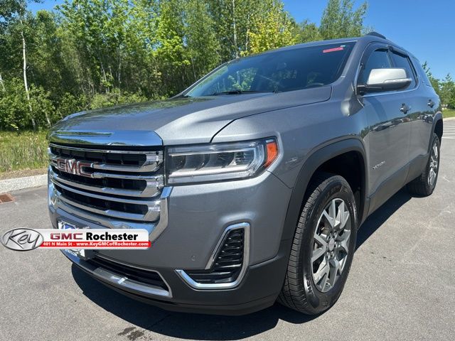 Gray (Satin Steel Metallic) 2021 GMC Acadia SUV / Crossover Four-Wheel Drive 9-Speed Automatic