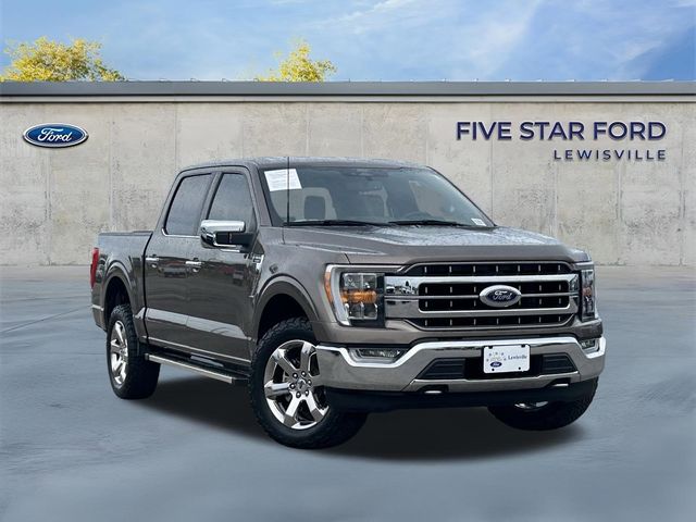 Stone Gray Metallic 2022 Ford F-150 Lariat SuperCrew 4WD Pickup Truck Four-Wheel Drive Automatic