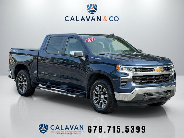 Northsky Blue Metallic 2023 Chevrolet Silverado 1500 Pickup Truck Four-Wheel Drive 8-Speed Automatic