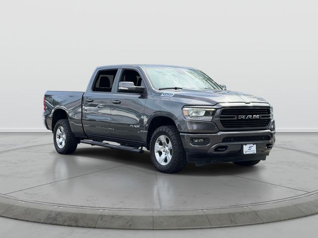 Gray (Granite Crystal Metallic Clearcoat) 2020 RAM 1500 Big Horn Crew Cab 4WD Pickup Truck Four-Wheel Drive 8-Speed Automatic