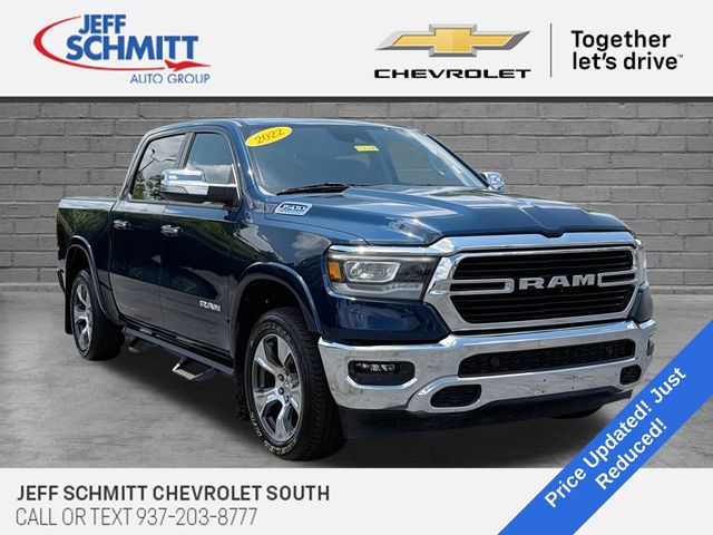 Patriot Blue Pearlcoat 2022 RAM 1500 Pickup Truck Four-Wheel Drive 8-Speed Automatic