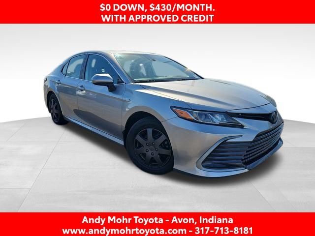 Celestial Silver Metallic 2021 Toyota Camry Hybrid LE FWD Sedan Front-Wheel Drive Continuously Variable Transmission