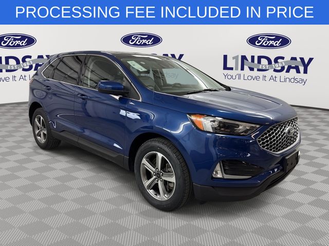 Blue Metallic 2023 Ford Edge SEL AWD SUV / Crossover All-Wheel Drive 8-Speed Automatic