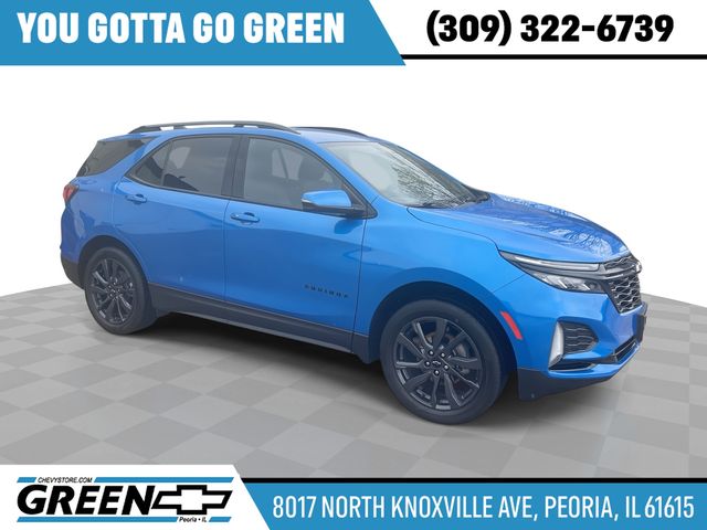 Riptide Blue Metallic 2024 Chevrolet Equinox RS with 1RS AWD SUV / Crossover Four-Wheel Drive 6-Speed Automatic Overdrive