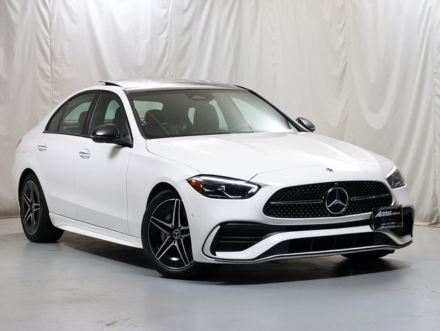 Polar White 2023 Mercedes-Benz C-Class Sedan All-Wheel Drive 9-Speed Automatic