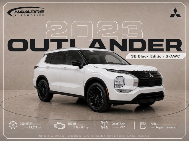White 2023 Mitsubishi Outlander SUV / Crossover All-Wheel Drive Continuously Variable Transmission