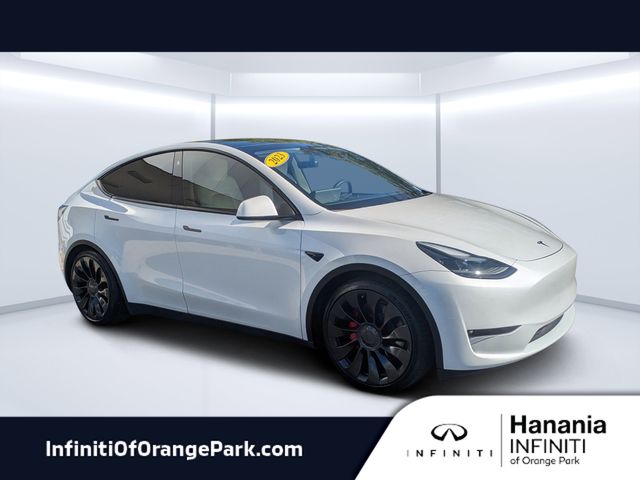 White 2023 Tesla Model Y Performance AWD SUV / Crossover All-Wheel Drive 1-Speed Automatic
