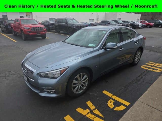 Hagane Blue 2015 INFINITI Q50 3.7 Premium AWD Sedan All-Wheel Drive 7-Speed Automatic