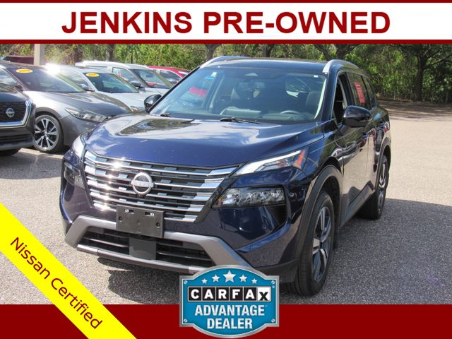 Deep Ocean Blue Pearl/Super Black 2025 Nissan Rogue SUV / Crossover Front-Wheel Drive Continuously Variable Transmission