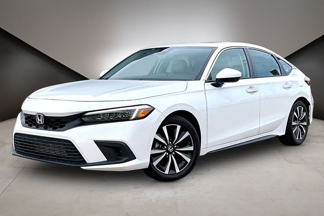 White 2024 Honda Civic Hatchback EX-L FWD Hatchback Front-Wheel Drive Continuously Variable Transmission